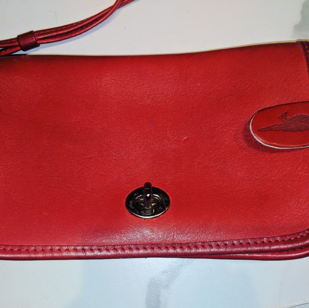 Dooney & Bourke Red leather crossbody purse